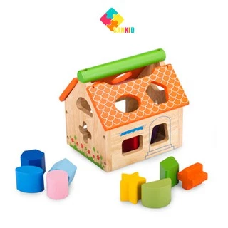 Nhà thả 12 khối - Đồ chơi gỗ Winwintoys