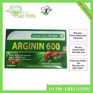 Bổ Gan ARGININ 600 thải giải độc gan mát gan tăng cường chức năng gan thanh nhiệt giải độc