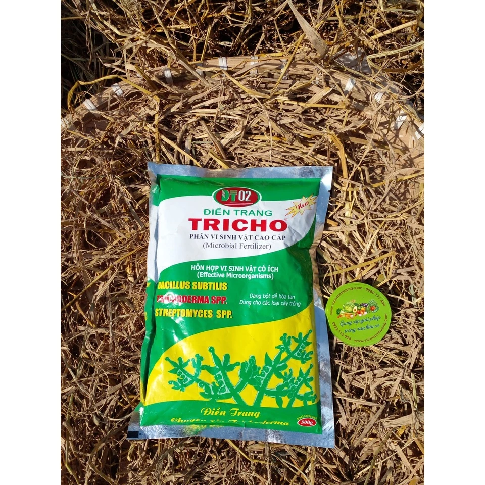 Chế Phẩm Sinh Học NấmTrichoderma (1 gói/500g) Chế Phẩm Sinh Học Nấm Đối Kháng.