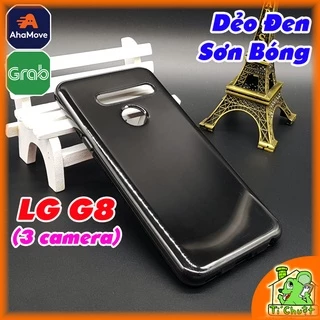 [Loại Tốt] Ốp lưng LG G8 3 Camera Dẻo Màu Đen Sơn Bóng