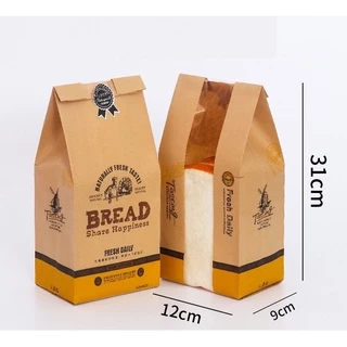 50 Túi Bánh Mì Hoa Cúc Đứng Bread Vàng 31 x 12 x 9 cm