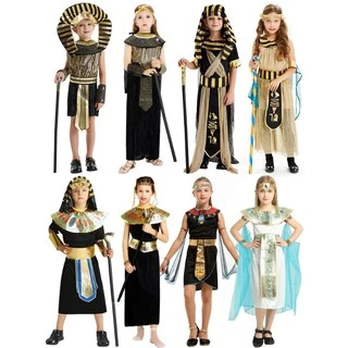 (Có Sẵn) Trang Phục Nữ Hoàng Ai Cập Cổ Đại Trang Phục Pharaon Cho Trẻ Em Trang Phục Hóa Trang Halloween Cosplay