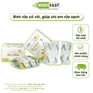 Kit vệ sinh phụ nữ Berikit - Kháng khuẩn - Kháng nấm - Khử mùi - kèm 15 gói muối của dược phẩm Cát Linh