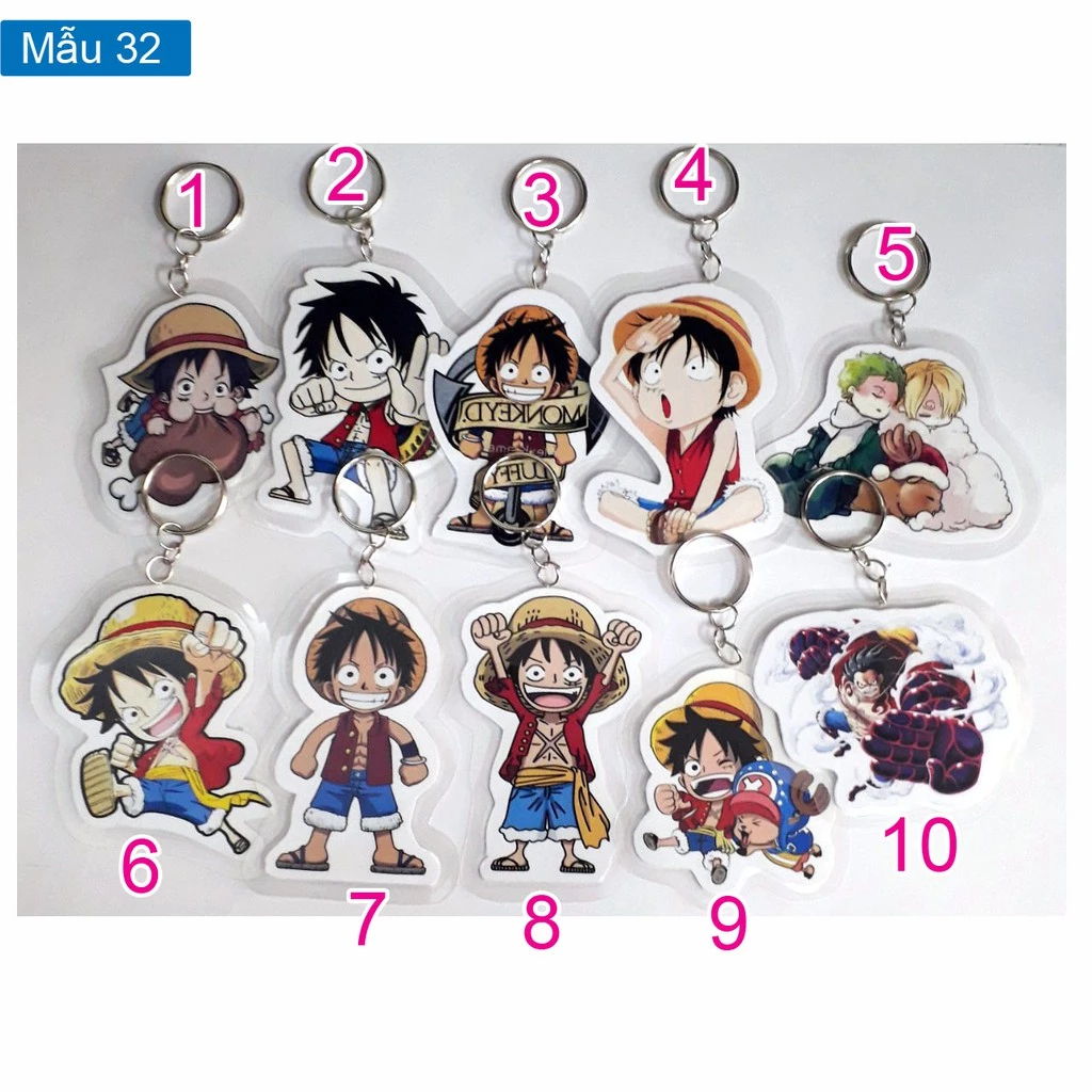 Móc khóa anime One Piece - nhân vật Luffy