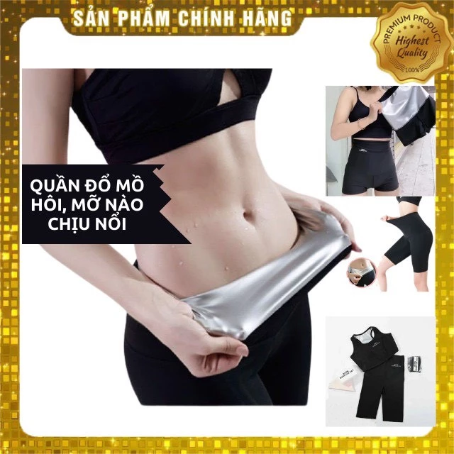 Quần Sinh Nhiệt Giảm Mỡ Bụng CUNA Quần Đổ Mồ Hôi Tan Mỡ Đốt Cháy Gen Nịt Định Hình Vòng Eo Siêu Tốc Tập Gym Yoga Thể Dục