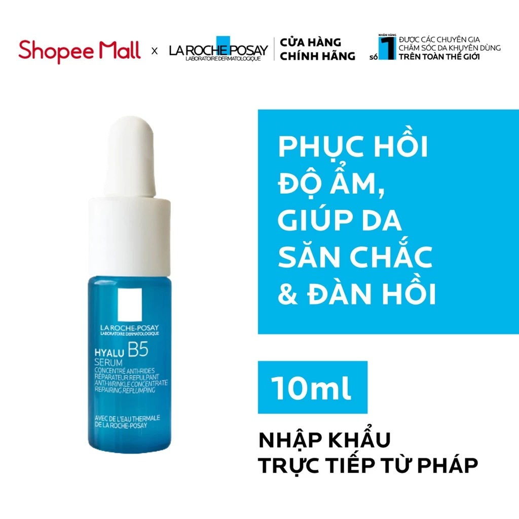 Dưỡng chất chuyên sâu giúp hỗ trợ quá trình tái tạo da La Roche-Posay Hyalu B5 Serum 10ml