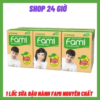 Sữa Đậu Nành Fami Nguyên Chất 1 Lốc