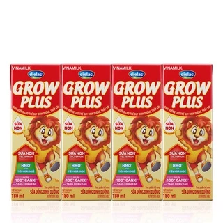 Sữa bột pha sẵn Dielac Grow Plus Sữa Non 180ml (4 hộp)