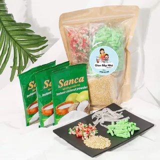 Set nguyên liệu chè sương sa bánh lọt thựơng hạng 15 chén