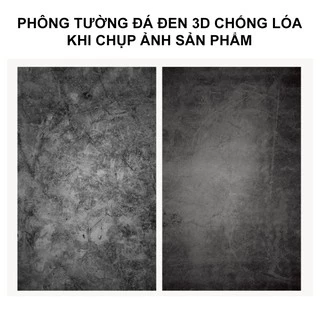 Phông vân đá đen 2 mặt - phông nền 3D chụp ảnh sản phẩm size 57x87cm