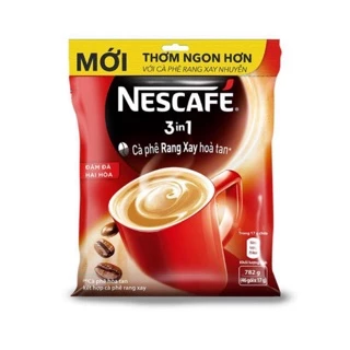 NESCAFE 3in1 Cà phê rang xay hoà tan (bịch 46gx 16g)
