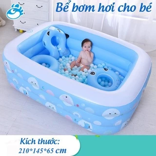 Bể Bơi 3 Tầng Cỡ Lớn Cho Bé Đủ Zise 1M3 1M5 1M8