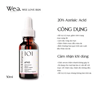 Serum aPAD Mờ Thâm Giảm Mụn - Geek & Gorgeous - Wee Love Skin