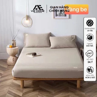 Bộ ga giường và vỏ gối Cotton TC VIE Home Bedding đủ kích thước trải nệm 1m2, 1m4, 1m6, 1m8, 2m chưa gồm chăn