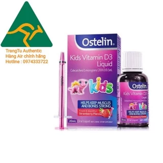 Vitamin D3 Ostelin Liquid 20ml cho bé từ 6 tháng tuổi