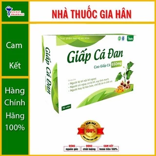 Viên Uống Giấp Cá Đan - Hỗ Trợ Nhuận Tràng & Tăng Sức Bền Thành Mạch