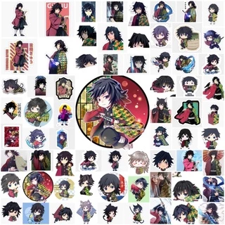 30-60 Sticker Tomioka Giyuu Kimetsu no yaiba /hình dán Thuỷ trụ