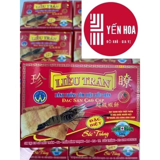 500g - 1 hộp Bánh phồng tôm Liễu Trân đỏ - Mẫu Mới 2022