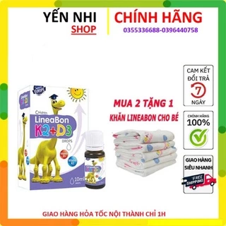 LineaBon D3 K2 Chính hãng Tăng cường hấp thu Canxi Phát triển chiều cao cho bé.