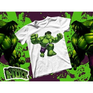 Áo thun Cotton Unisex - Movie - Hulk - Người khổng lồ xanh chibi