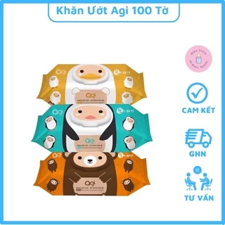 Khăn Ướt Agi Không Mùi Loại 100 Tờ