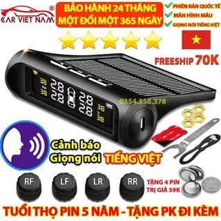 Cảm biến áp suất lốp cao cấp chính hãng Carvietnam - Màn hình màu LCD hiển thị áp suất nhiệt độ - BẢO HÀNH 24 THÁNG