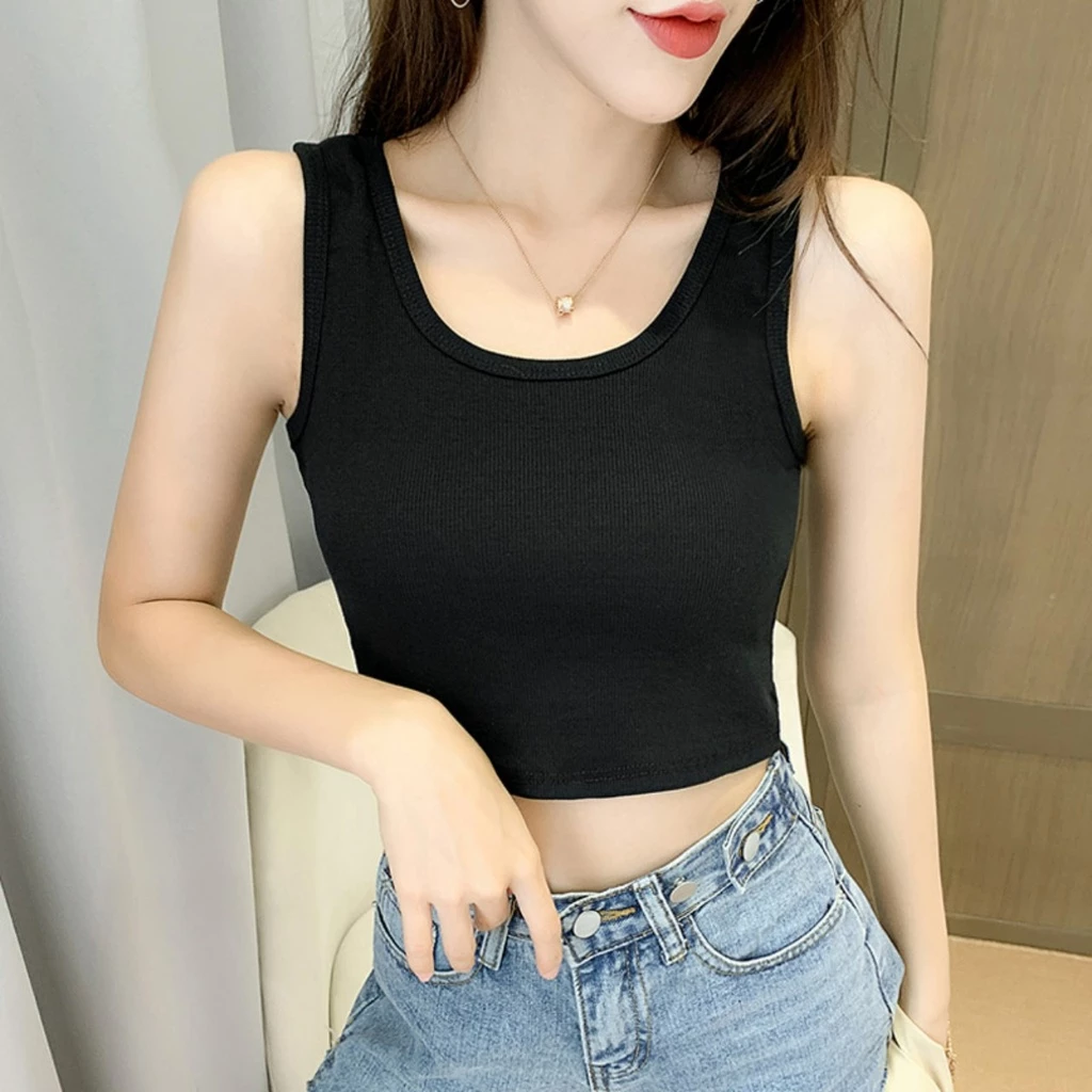 Áo ba lỗ, croptop nữ ôm body tank top vải cotton co giãn,mềm mại