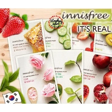 Mặt nạ giấy dưỡng da Hàn Quốc innisfree My Real Squeeze Mask 20ml