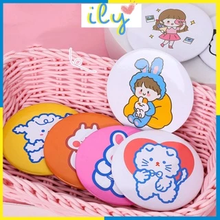 Gương Mini Cầm Tay Đáng Yêu - Gương tròn bỏ túi tiện dụng ILY