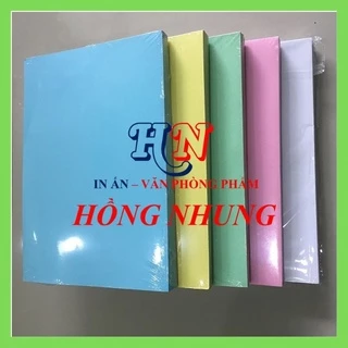 [ Hàng Mới Về]Bìa Thái A4, Xấp 100 Tờ, Định Lượng 180 gsm, giúp bạn in ấn, photo, Trang Trí