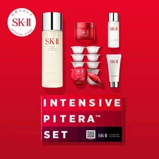 Bộ nước thần 75ml và 12 mặt nạ ngủ SK-II/ Sk2/ SKII Intensive Pitera Set - Set mini SKII nội địa Nhật Bản