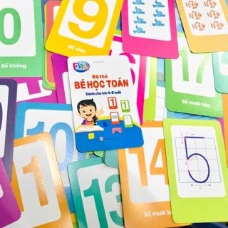 (⭐NEW⭐)Bộ flashcard thẻ học chữ cái, chữ số cho bé