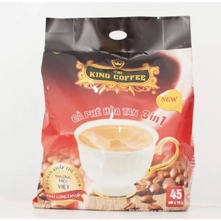 (B45)Cà Phê Hòa Tan 3IN1 KING COFFEE - Túi 45 gói x 16g