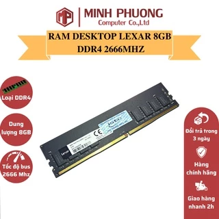 Ram desktop LEXAR 8GB (1x8GB) DDR4 2666Mhz 3200mhz - Hàng chính hãng