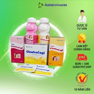 Cốm tiêu hóa trẻ em Cinatrol Agi, hỗ trợ tiêu hoá, giảm triệu chứng ợ hơi, ợ chua, đầy bụng