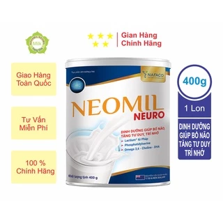 Sữa NEOMIL NEURO_Giá rẻ 400g - Dinh dưỡng giúp bổ não, tăng tư duy, trí nhớ, tăng cường miễn dịch và ngủ ngon giấc.