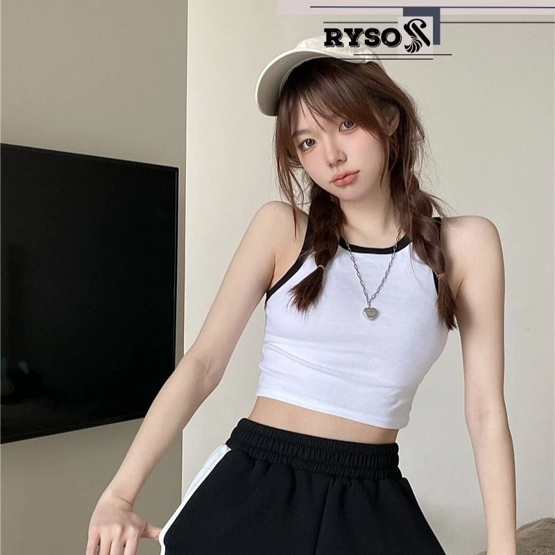 Áo 3 lỗ croptop chất thun gân siêu năng động