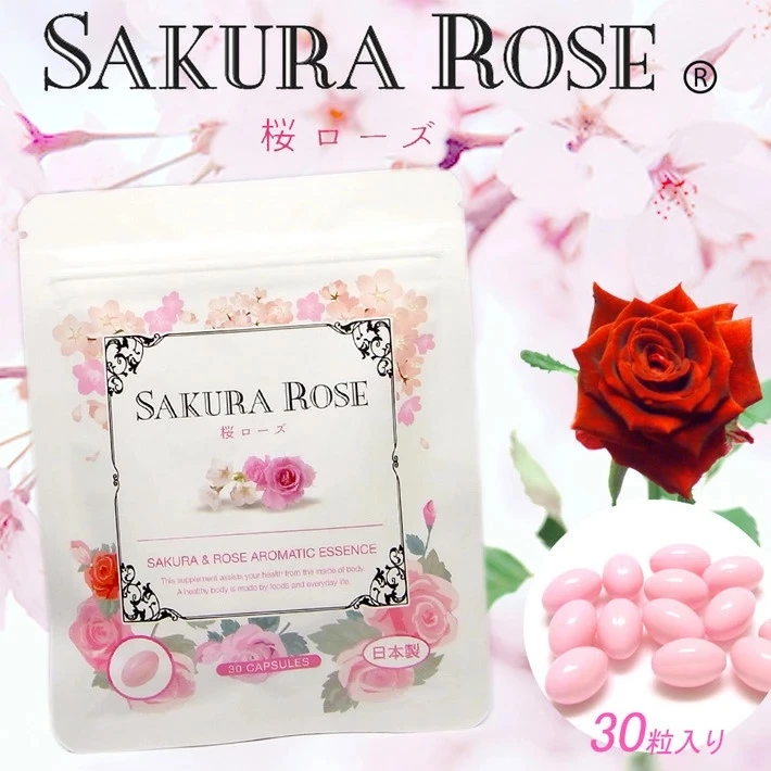 Viên Uống Thơm Cơ Thể Sakura Rose Nhật Bản (gói 30 viên)
