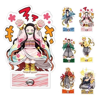 Mô Hình Nhân Vật Kimetsu No Yaiba Kamado Tanjirou Nezuko Kanawo Zenitsu Inosuke Giyuu Đứng Được Bằng Acrylic