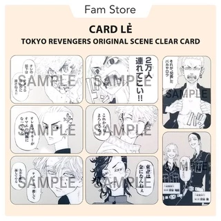 Thẻ nhân vật Tokyo Revengers Original Scene Clear Card (Card lẻ)