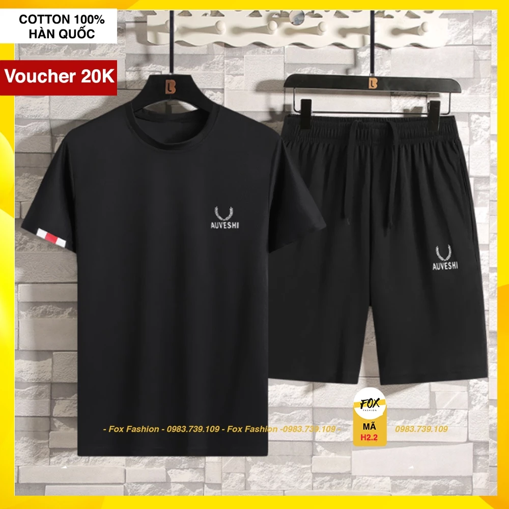 Quần áo nam hè big size 115kg|Bộ đồ nam hè chất cotton Hàn cao cấp thoáng mát khi mặc nhà,đi thể dục