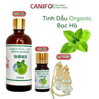 Tinh Dầu Bạc Hà CANIFO 100ml Nguyên Chất- Hàng Cao Cấp, Xông Thơm Phòng, Đuổi Chuột, Đuổi Kiến Dán Hiệu Quả