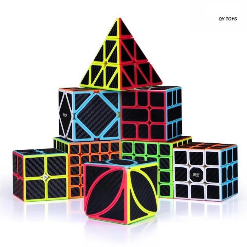 Rubik Carbon 2x2 3x3 4x4 5x5 Tam Giác 12 Mặt, Skewb, Ivy lá phong cao cấp EMA