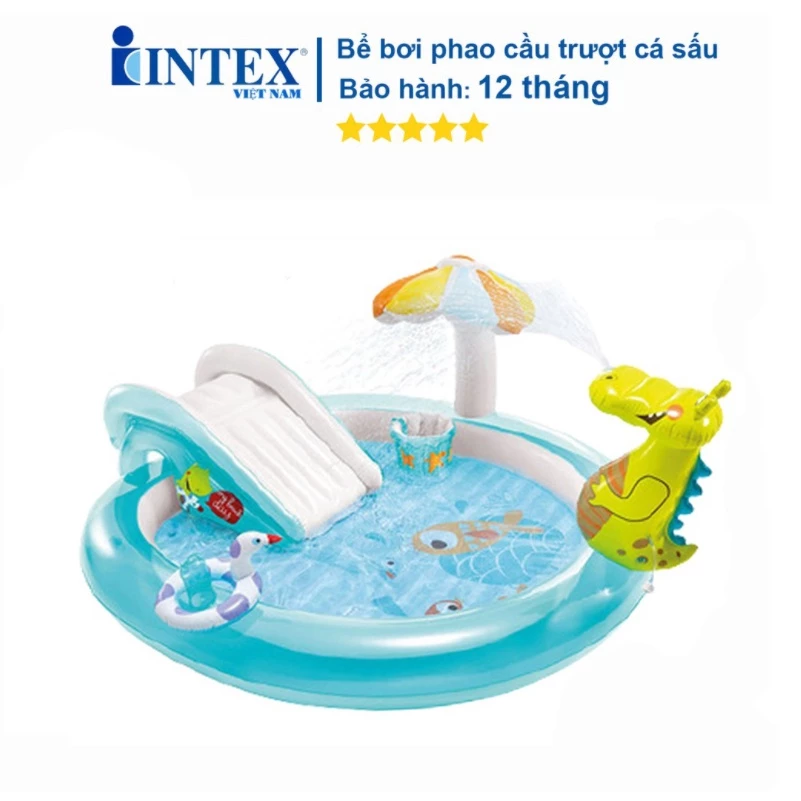 Bể bơi phao cầu trượt INTEX mẫu mới đủ mẫu mới nhất