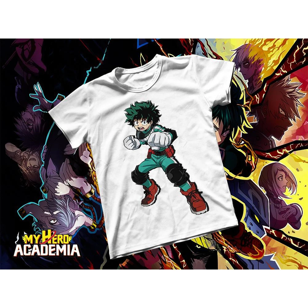 Áo thun Cotton Unisex - Anime - My Hero Academia - Midoriya Izuku