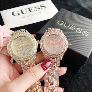 Đồng hồ nữ Guess Caual Diamond Đồng hồ thạch anh nữ Jam Tangan Wanita