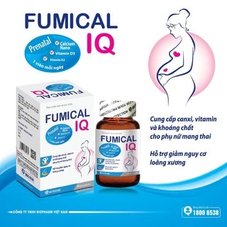 Viên uống bổ sung canxi cho phụ nữ mang thai FUMICAL IQ - PRENATAL