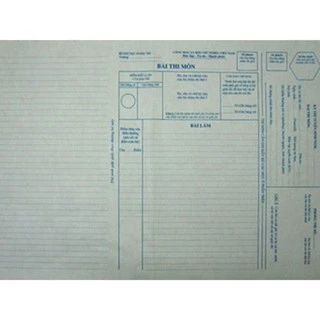 Túi 10 tờ giấy thi A3 Bộ GD&ĐT Hà Nội