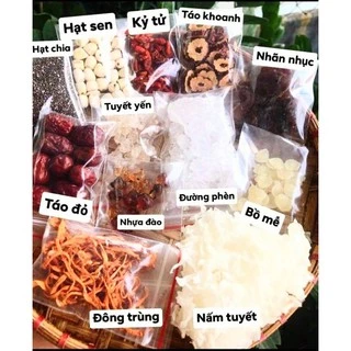 CHÈ DƯỠNG NHAN 18 NGUYÊN LIỆU TỰ CHỌN CHỈ 10G