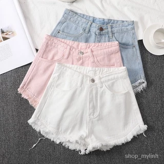 ( HÀNG CÓ SẴN ) Quần Short Denim Nữ Kiểu Dáng Hàn Quốc